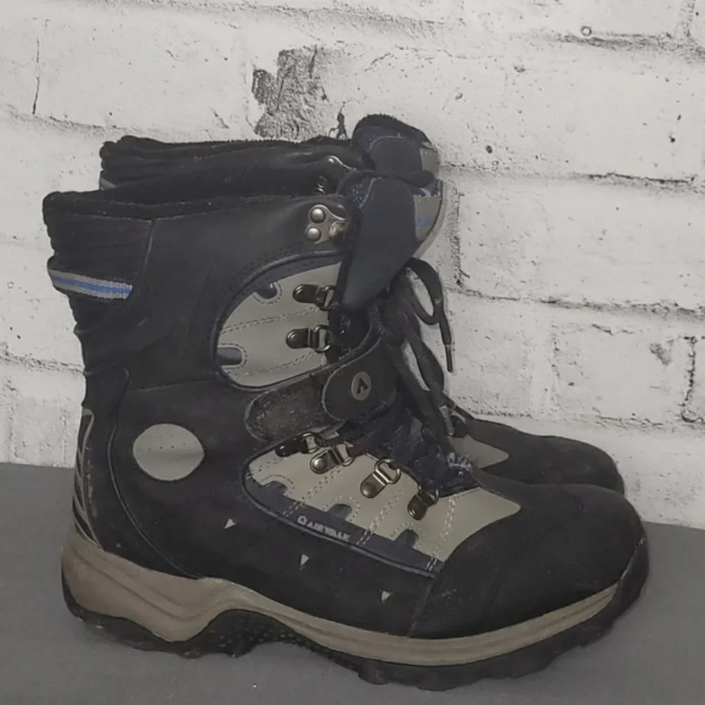 Airwalk Thermolite Men’s Winter Hiking Boots Size 8 Waterproof Traction